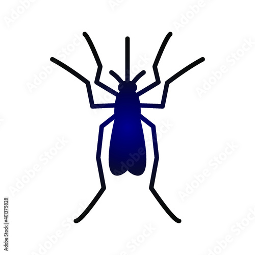 mosquito icon. midge sign. vector illustration