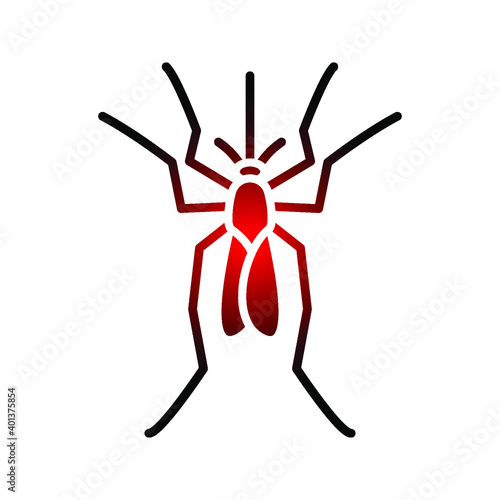 mosquito icon. midge sign. vector illustration