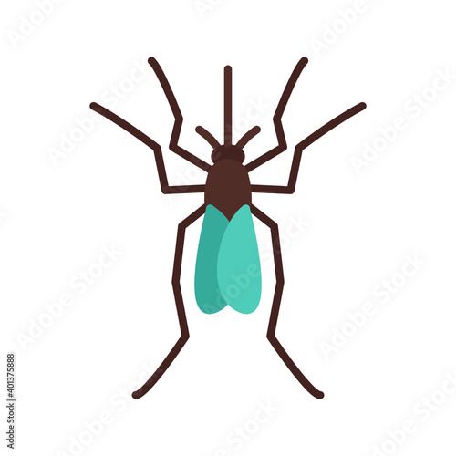 mosquito icon. midge sign. vector illustration