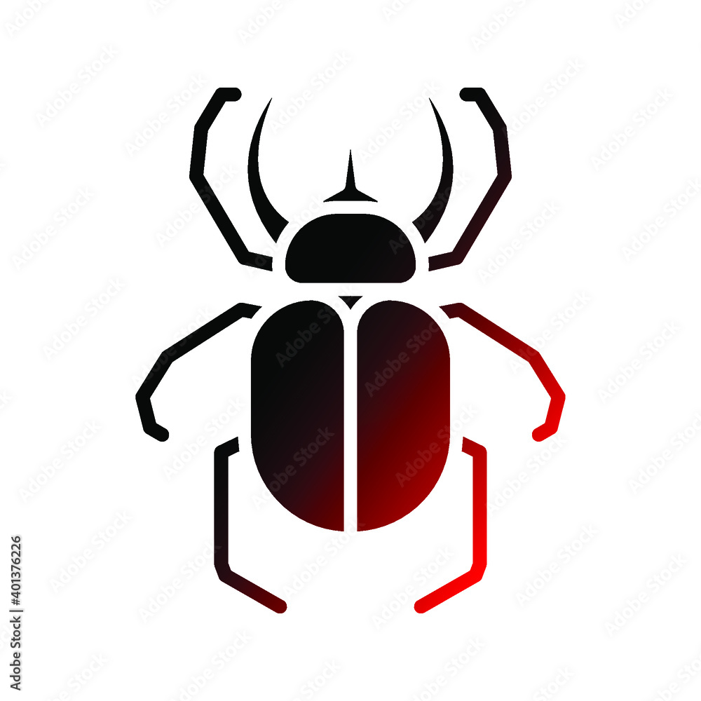 rhinoceros beetle icon. animal sign. vector illustration rhinoceros beetle icon. animal sign. vector illustration