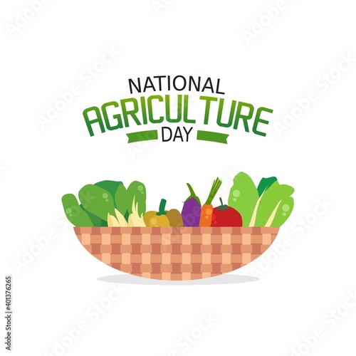 National Agriculture Day Vector Illustration. Suitable for greeting card poster and banner.