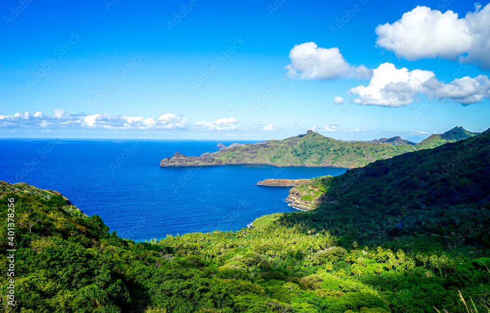 French Polynesia, Marquesas, Nuku Hiva, beautiful coastline