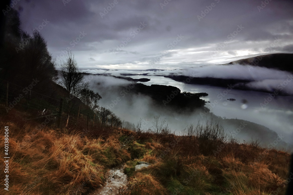From Ben Lomond
looking over Loch Lomond
Cloud inversion From Ben Lomond
looking over Loch Lomond
Cloud inversion