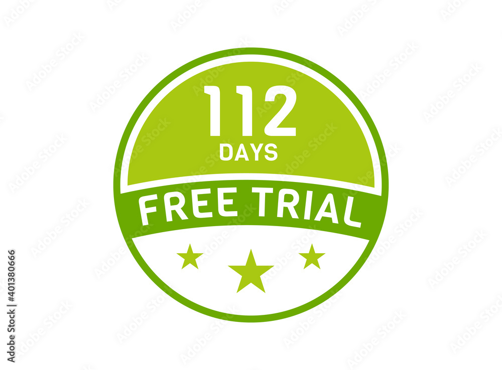 112 days free trial. 112 day Free trial badges 112 days free trial. 112 day Free trial badges