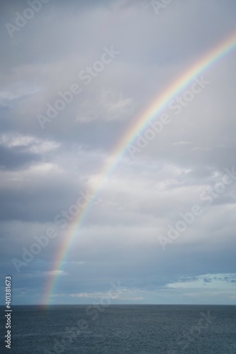Fototapeta Naklejka Na Ścianę i Meble -  Rainbow over the sea