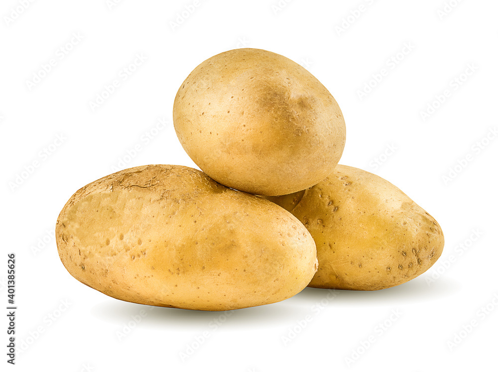 potato isolated on a white background potato isolated on a white background