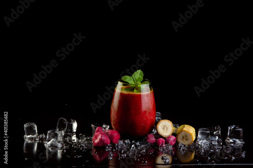 cocktails, alkagol, beautiful, apple, lime, mint, banana, strawberry