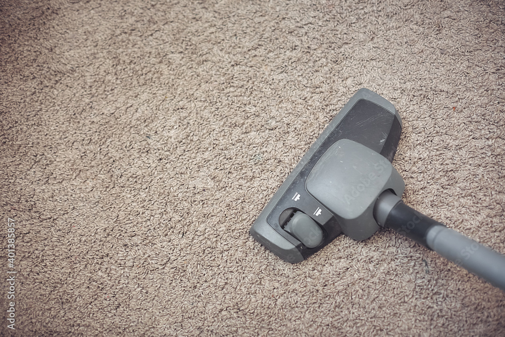 home cleaning, vacuuming carpet, top view home cleaning, vacuuming carpet, top view