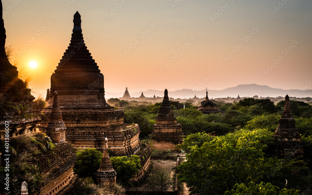 Bagan's Temple in Burma, Myanmar, Asia