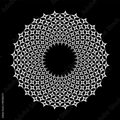 Abstract decorative circle pattern.