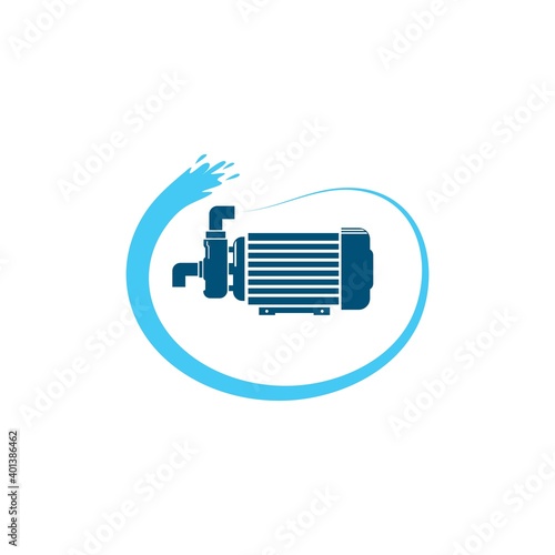 water pump machine icon vector illustration design template