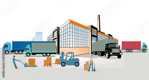 Spedition Logistik Industrie, Versand und Zustellung