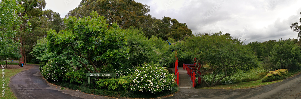 Beautiful panoramic morning view of a park with green grass, tall trees and dark cloudy sky, Fagan park, Galston, Sydney, New South Wales, Australia
Beautiful panoramic morning view of a park with green grass, tall trees and dark cloudy sky, Fagan park, Galston, Sydney, New South Wales, Australia