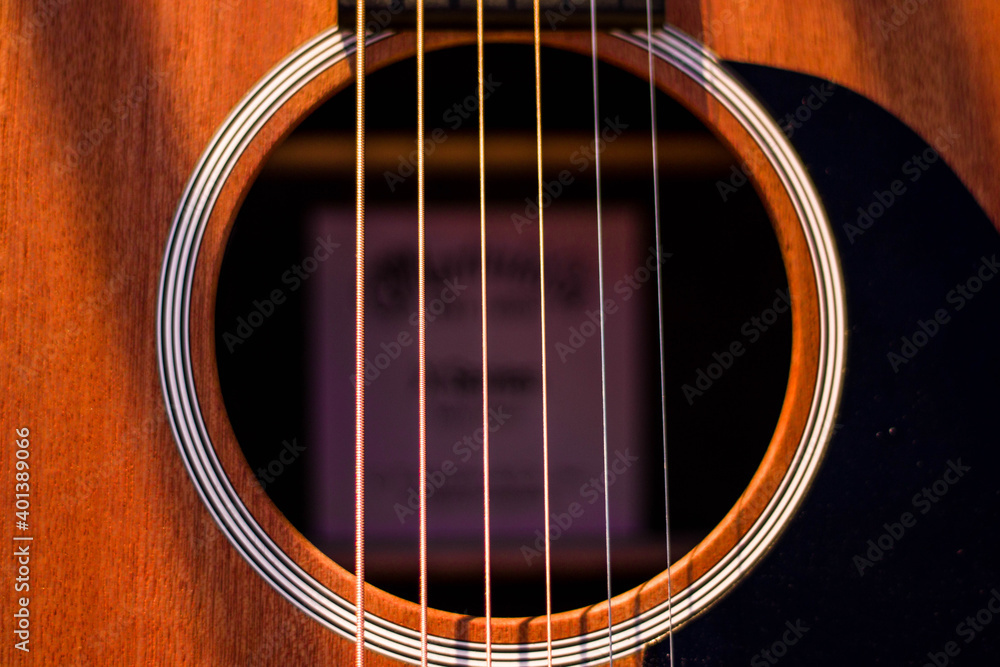 Obraz premium Trou de guitare