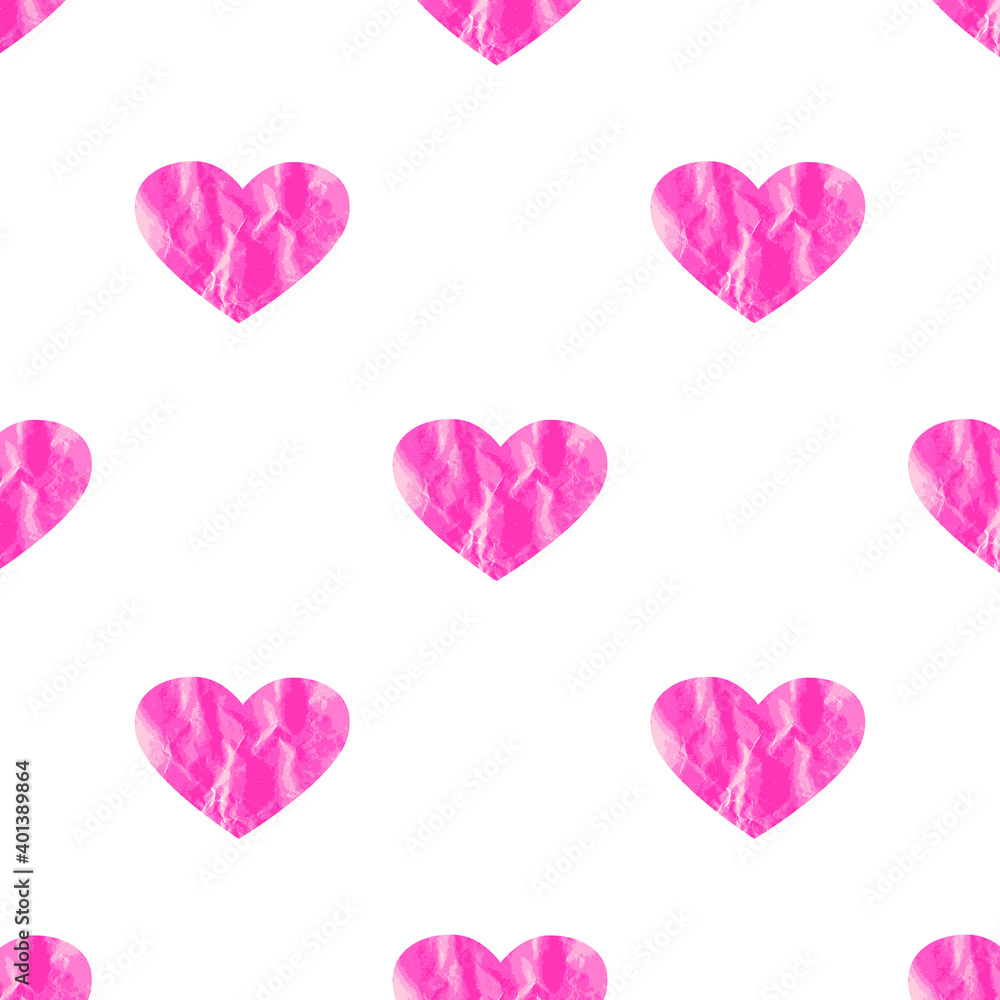 sweet cute pink and purple pattern with sweet love heart and abstract edge texture.