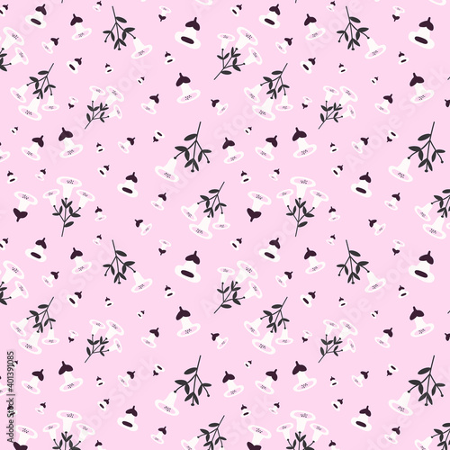 abstract light pink elegant flower pattern and sweet flower object.