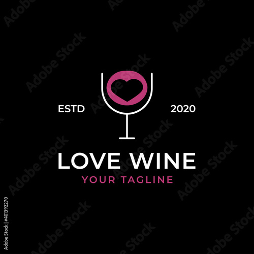 Premium Wine Logo Vector, Tequila, Bartender, Beer Concept