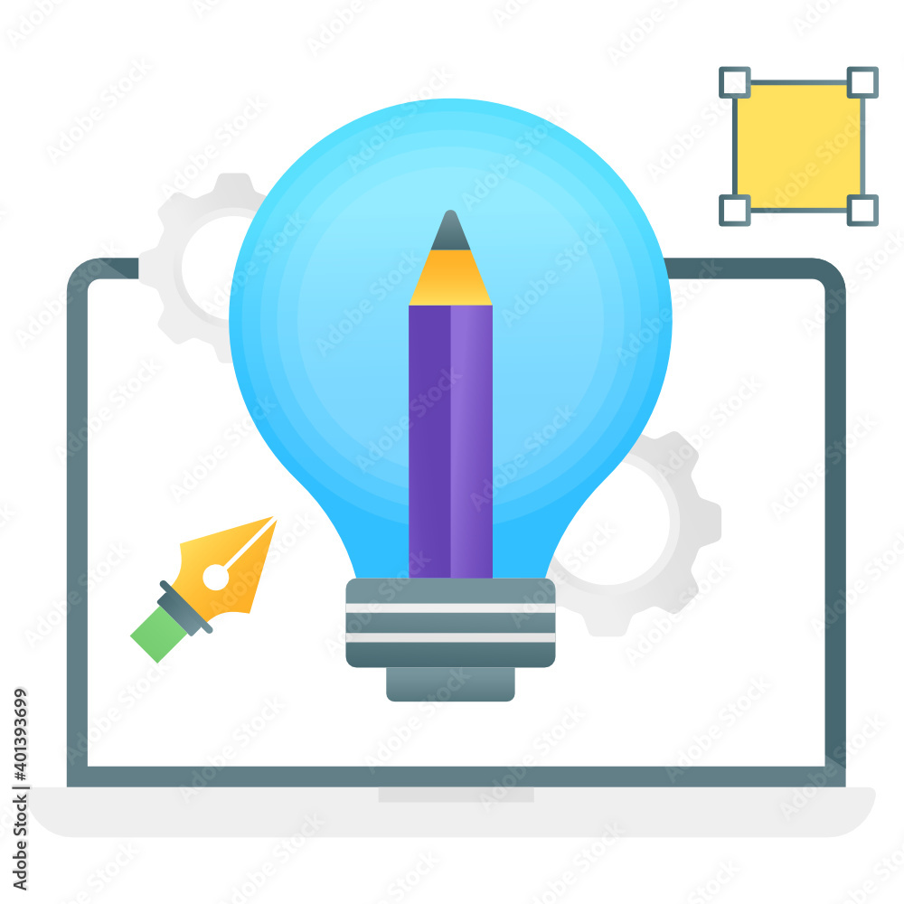 Trendy gradient concept icon of creative idea
Trendy gradient concept icon of creative idea