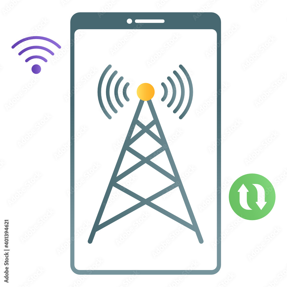 Wifi hotspot vector in flat gradient style
Wifi hotspot vector in flat gradient style