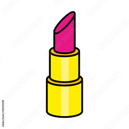 pink lipstick icon, colorful design