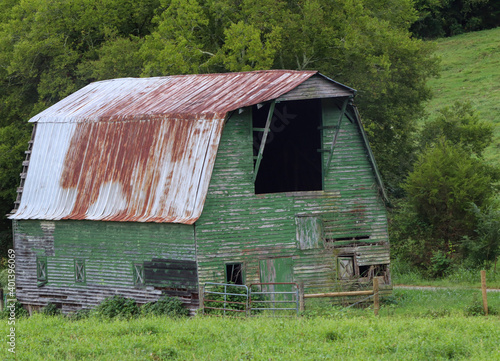 old abandoned barn
