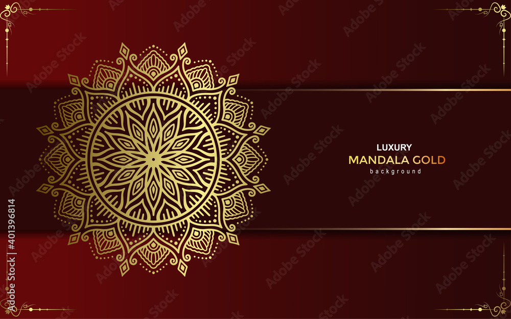 Luxury gold mandala ornate background for wedding invitation, book cover with mandala element style premium vector Luxury gold mandala ornate background for wedding invitation, book cover with mandala element style premium vector