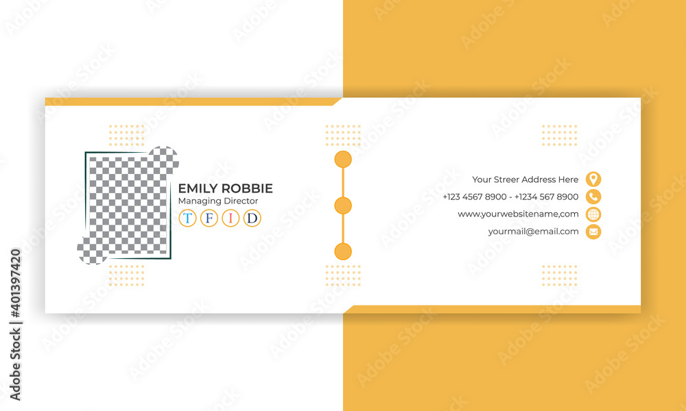 Minimal email signature template design or personal social media cover Minimal email signature template design or personal social media cover