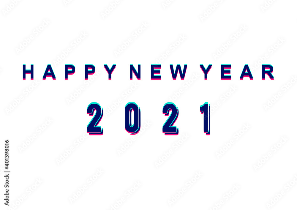 happy new year 2021 cover with modern geometric abstract background in retro style. happy new year greeting card banner design for 2021 calligraphy includes colorful shapes. Vector illustration happy new year 2021 cover with modern geometric abstract background in retro style. happy new year greeting card banner design for 2021 calligraphy includes colorful shapes. Vector illustration