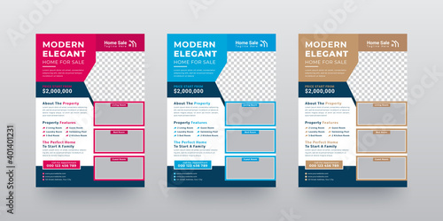 Modern Real Estate Sale Flyer Design Template