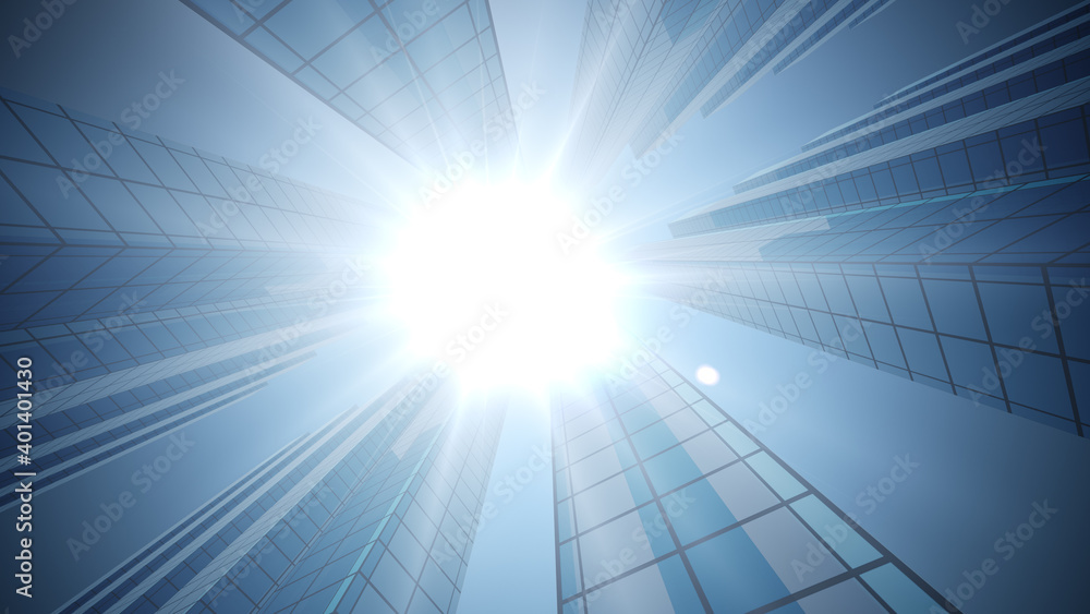 Business and design concept - empty glass panel of skyscrapers Business and design concept - empty glass panel of skyscrapers