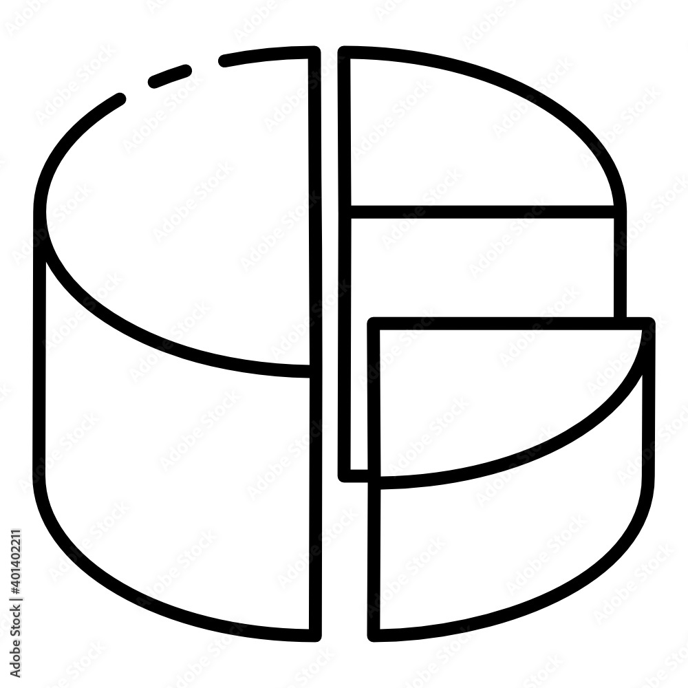 Pie graph glyph isometric icon showing business statistics
Pie graph glyph isometric icon showing business statistics