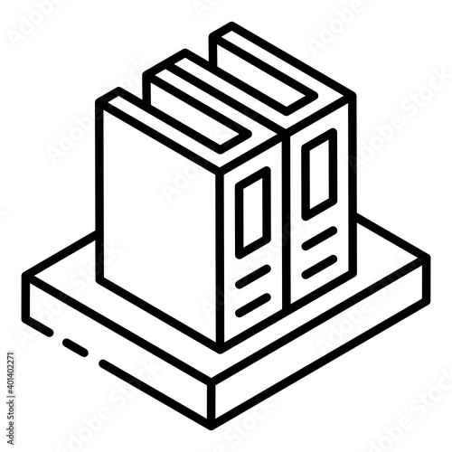 
Modernism design of archives icon, editable vector 

