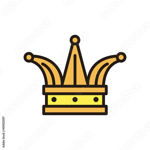 mardi gras joker crown vector design
