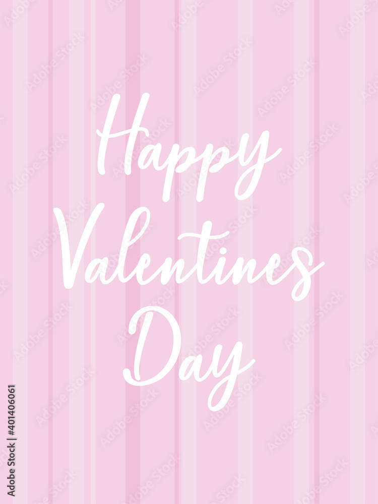 happy valentines day card with lines vector design