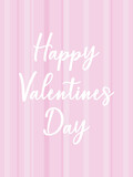 happy valentines day card with lines vector design
