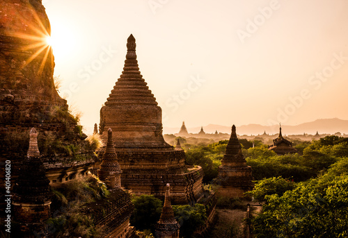 Bagan s Temple in Burma  Myanmar  Asia