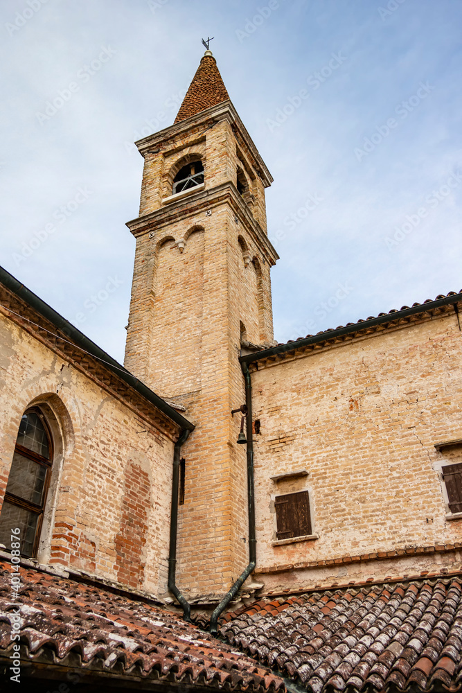 Fototapeta premium View on the convent of the Friars Minor on the island of San Francesco del Deserto, Venice - Italy