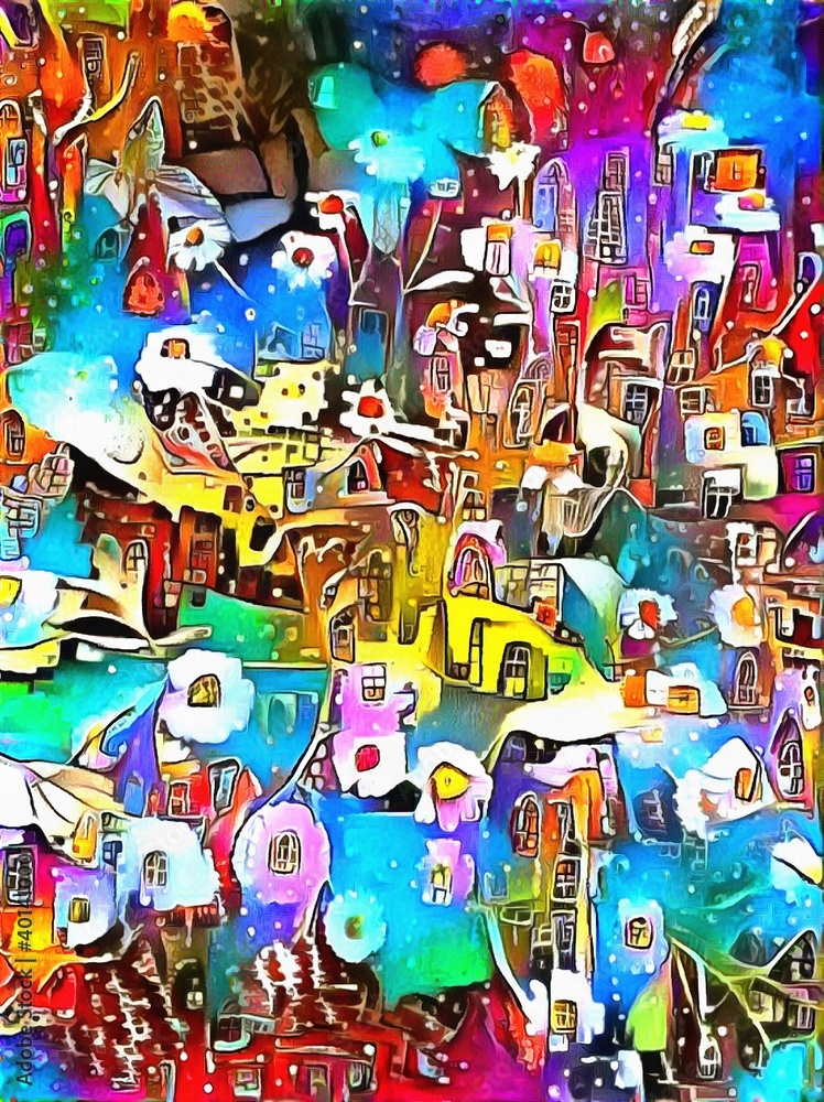 Naklejka premium 3D fractal abstraction.Fractal abstraction in bright color.