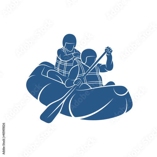 Rafting design vector illustration, Creative Rafting logo design concepts template, icon symbol