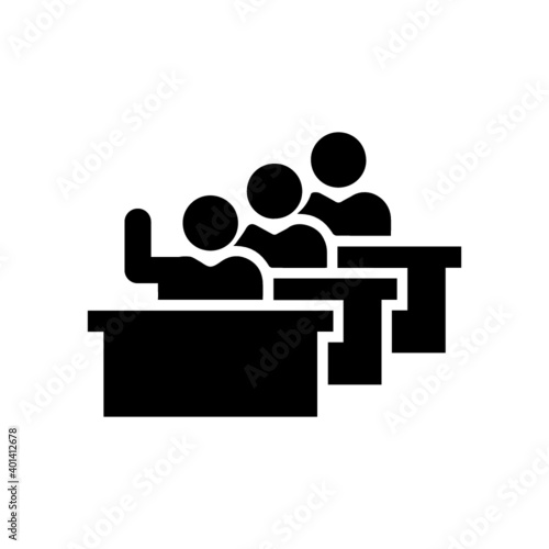 Students in classroom icon