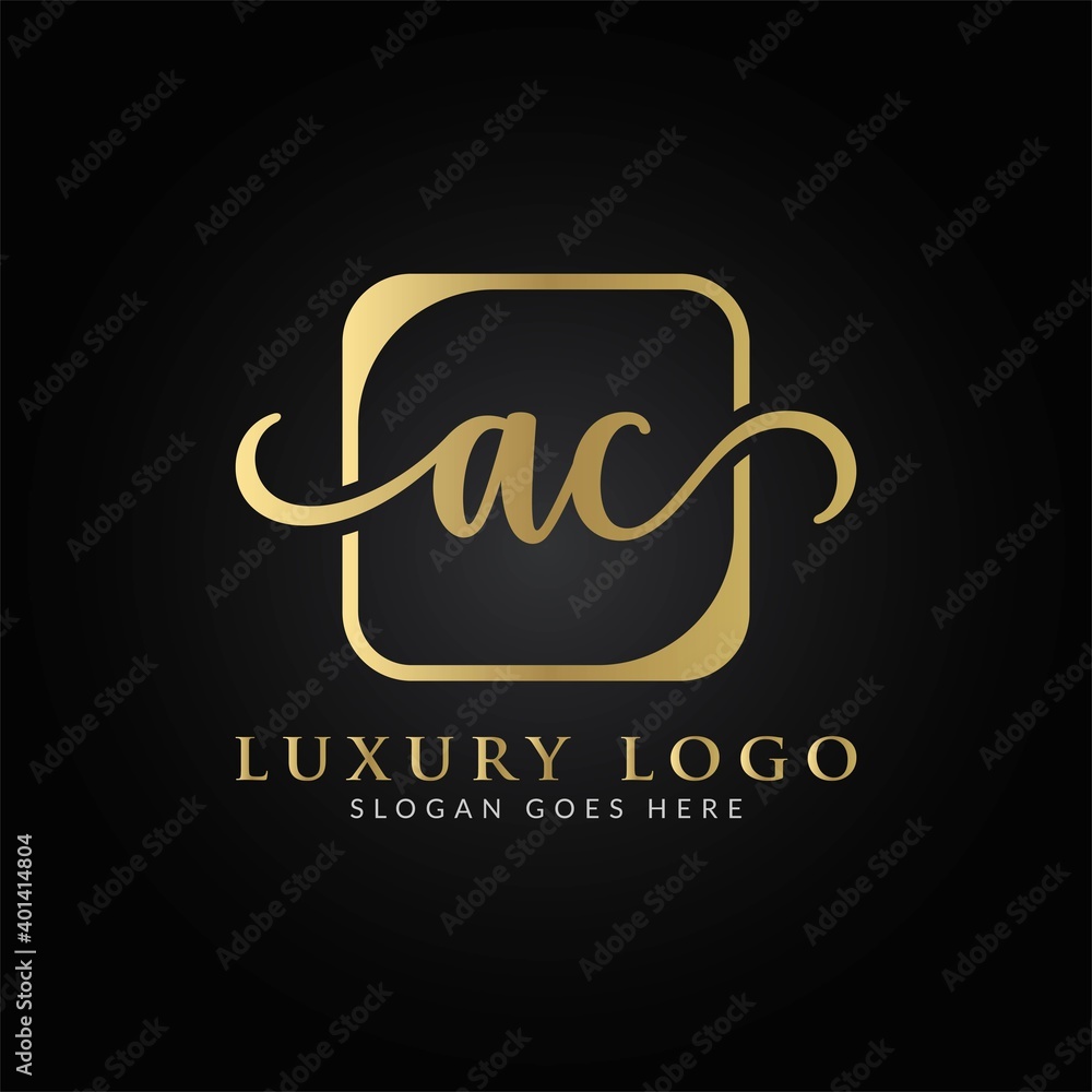 Initial AC letter Logo Design vector Template. Creative Luxury Letter AC Logo Design Initial AC letter Logo Design vector Template. Creative Luxury Letter AC Logo Design