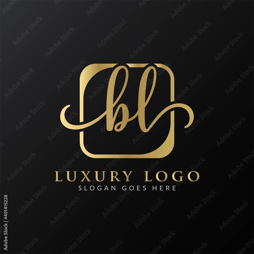 Initial BL Letter Logo Creative Modern Typography Vector Template. Creative Luxury Letter BL Logo Vector. Initial BL Letter Logo Creative Modern Typography Vector Template. Creative Luxury Letter BL Logo Vector.