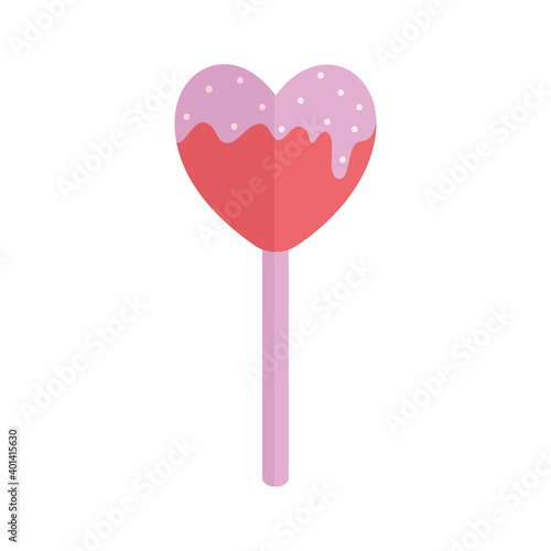 popsicle with form of a heart