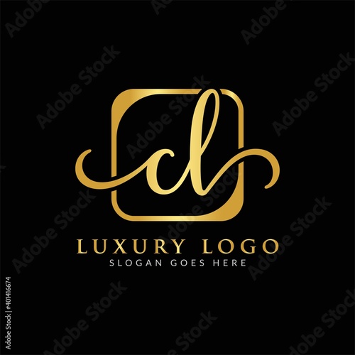 Initial CL Letter Logo Creative Modern Typography Vector Template. Creative Luxury Letter CL Logo Vector.
