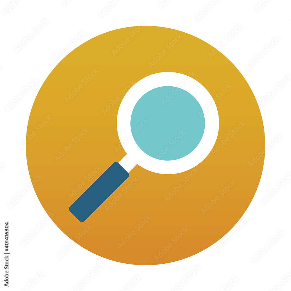 search app inside a bubble with a magnify glass search app inside a bubble with a magnify glass
