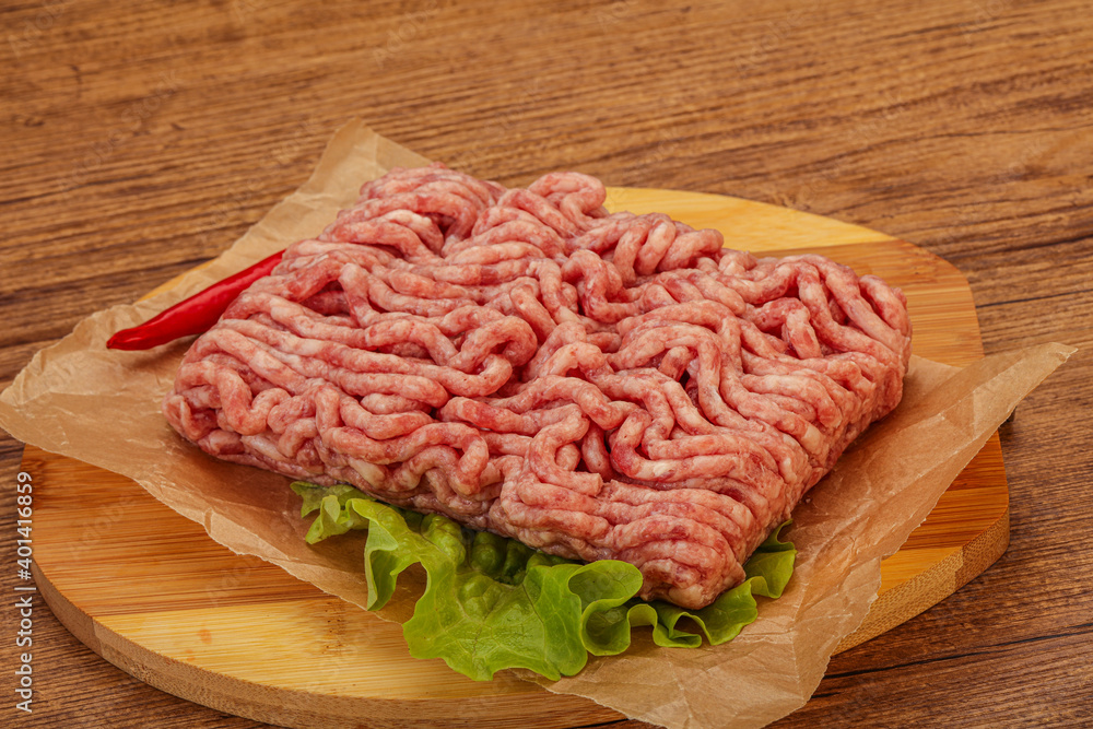 Raw Minced pork meat for cooking Raw Minced pork meat for cooking