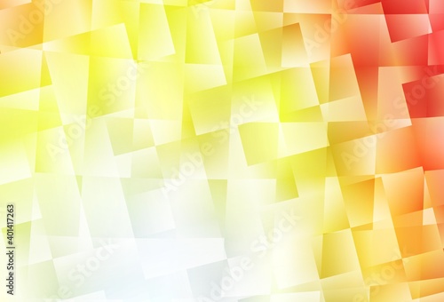 Light Red, Yellow vector background in polygonal style.
