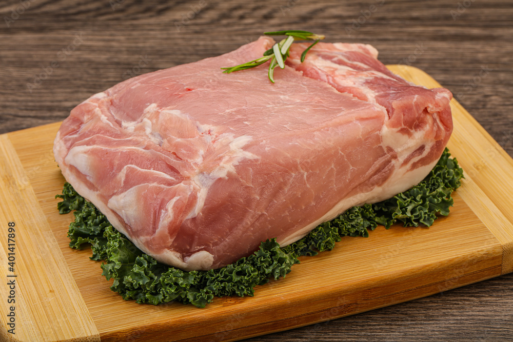 Pork meat piece for cooking