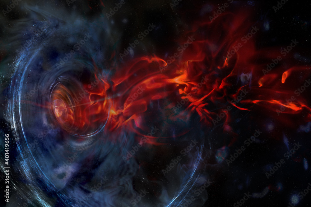 Abstract space wallpaper. Black hole with flare in outer space. Elements of this image furnished by NASA. Abstract space wallpaper. Black hole with flare in outer space. Elements of this image furnished by NASA.