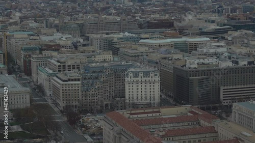 Aerial view of Downtown Washington, DC, USA 